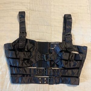 Current Mood Black Strappy Top